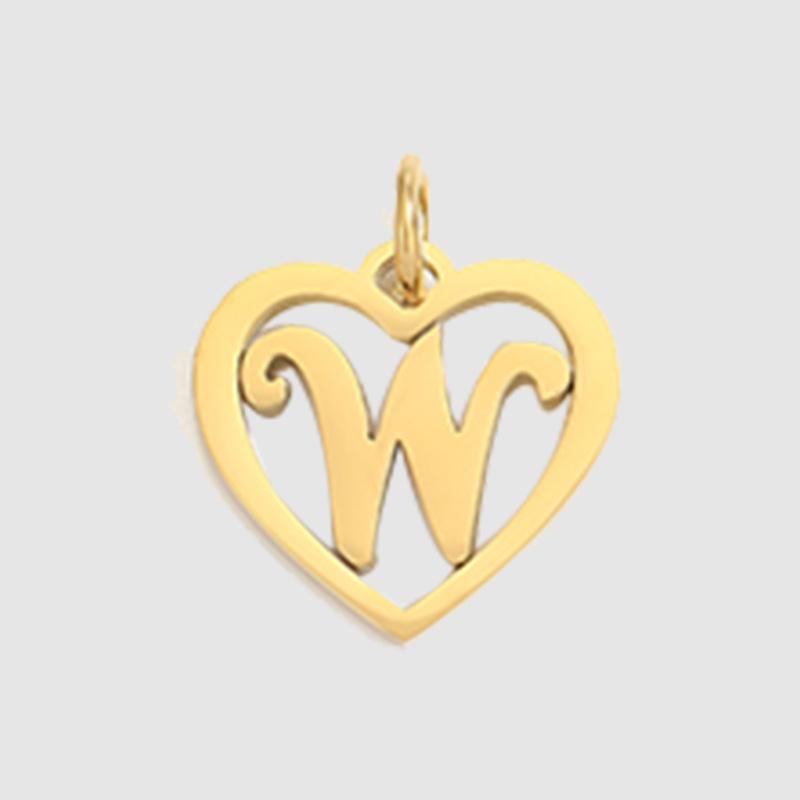 eManco English Alphabet Pendants: Stainless Steel Jewelry Accessories for DIY Projects.