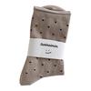Cream Vintage Polka Dot Mid-Tube Rolled Edge Socks Thin Artistic Summer Socks 5 Pairs Women Spring Socks Korean Women Socks