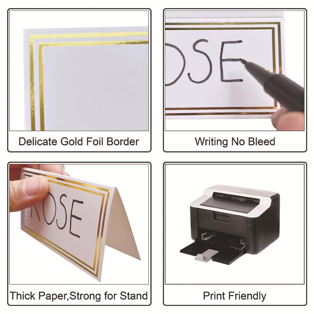 50pcs Table Setting Name Cards for Birthday Parties Name Cards Set Seating Cards