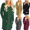 Women's Casual V-neck T-shirt Autumn New Women's Fashion Long Sleeved Top Versatile Women's Top