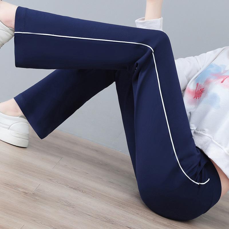 Women's Summer Wide-Leg High-Waisted Flare Pants - Lightweight, Loose, Slim-Fit Casual Trousers