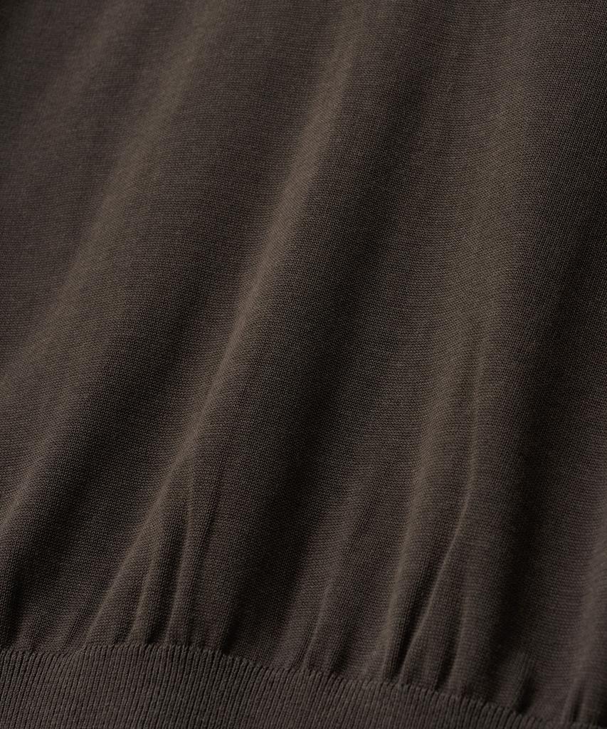 ANOTHER OFFICE WOMEN W. Current Silk V-Neck Knit (Pewter)