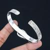 Womens day Deal Pear Natural Purpurite Boho Bangle Bracelet 925 Sterling Silver