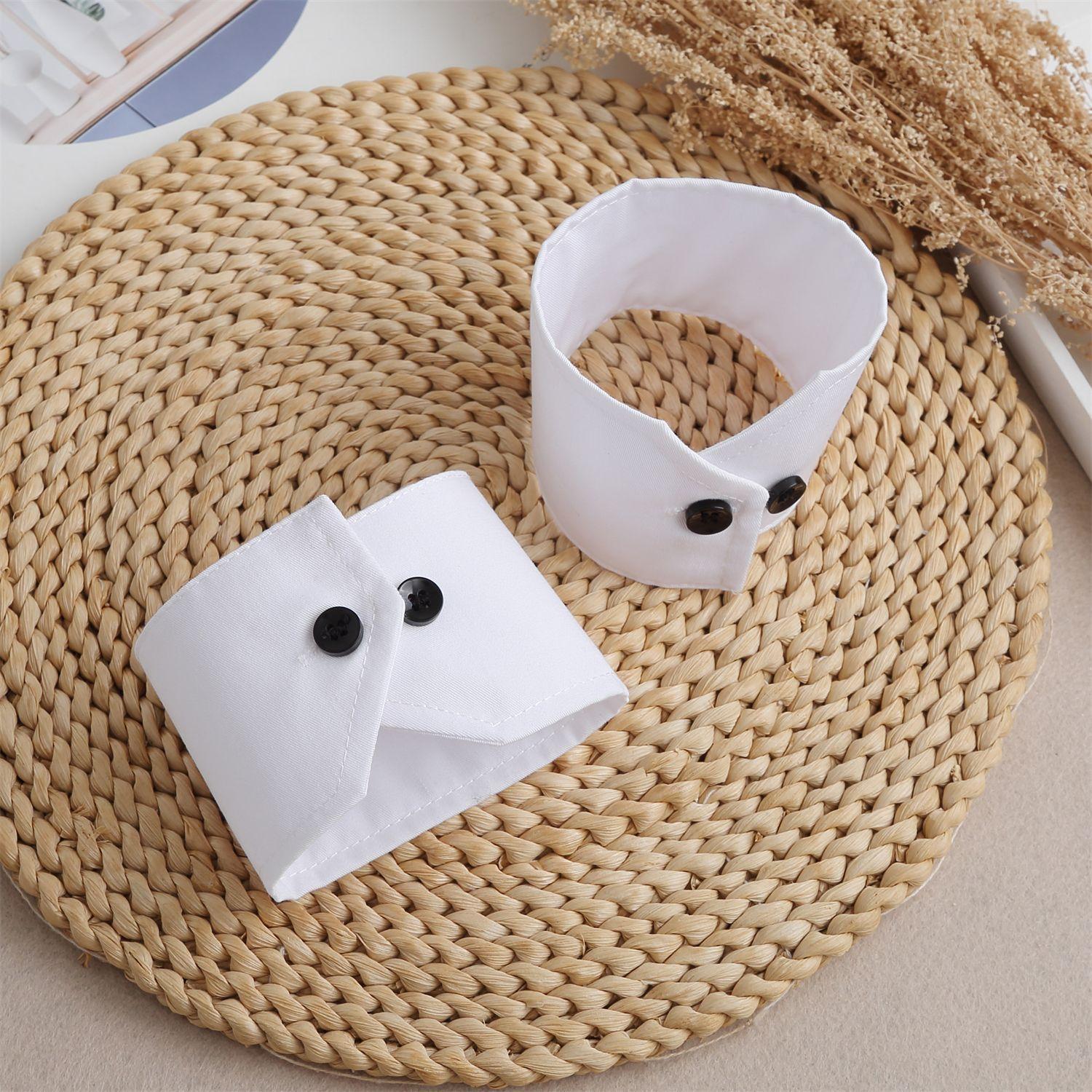 

Формальные костюмы Черные пуговицы Запястье Ложные манжеты для женской рубашки Съемные рукава Декоративные Короткие Ложные расклешенные рукава