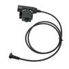 PPT Push to Talk Adapter 3.5mm 1Pin Back Clip 2 Way Radio Adapter for Retevis RT40 RB15 RB615