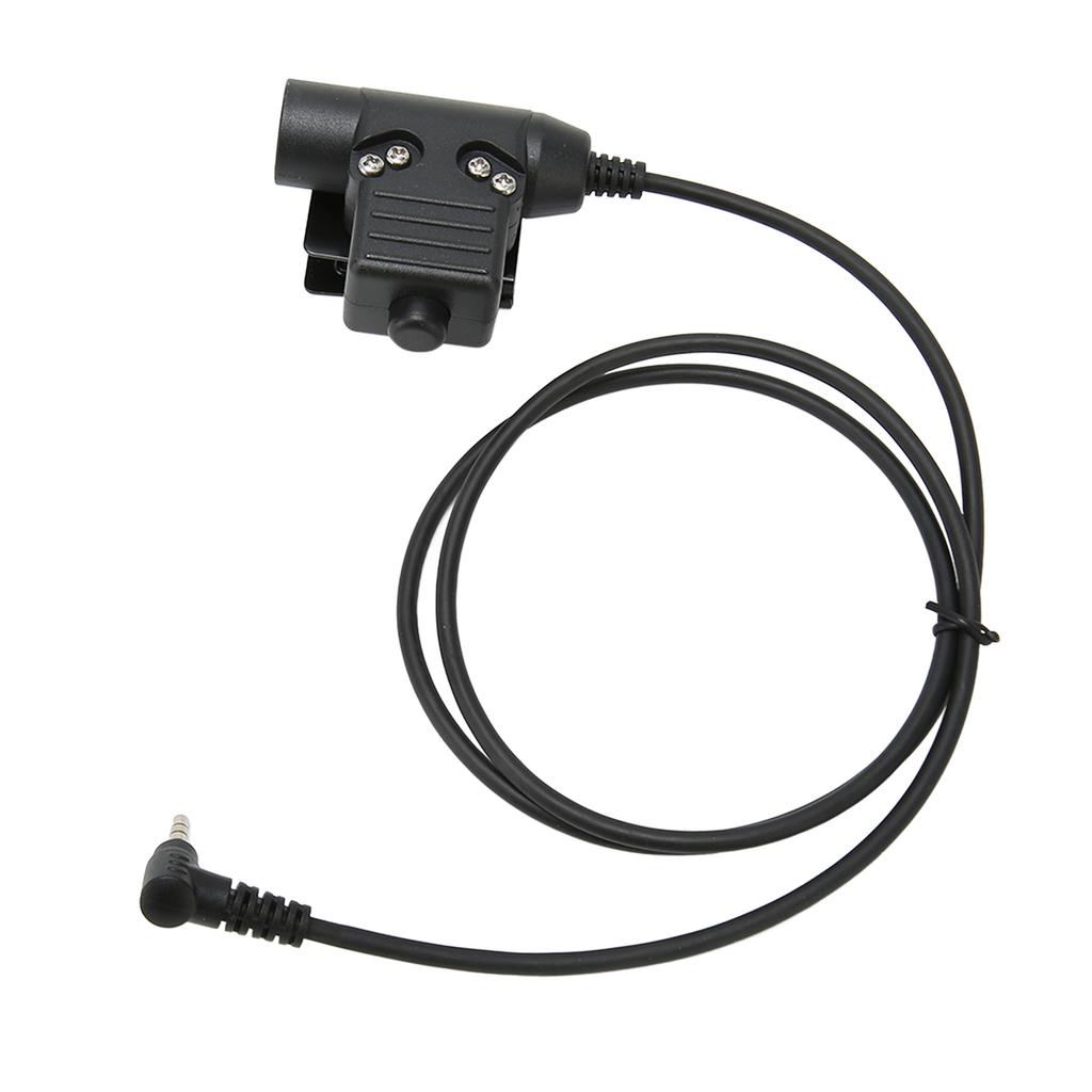 PPT Push to Talk Adapter 3.5mm 1Pin Back Clip 2 Way Radio Adapter for Retevis RT40 RB15 RB615