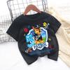 White Tshirts for Boys Anime Cartoon Cute Birthday Clothing Children Summer Fashion Short Sleeved Shirt Kids Clothes