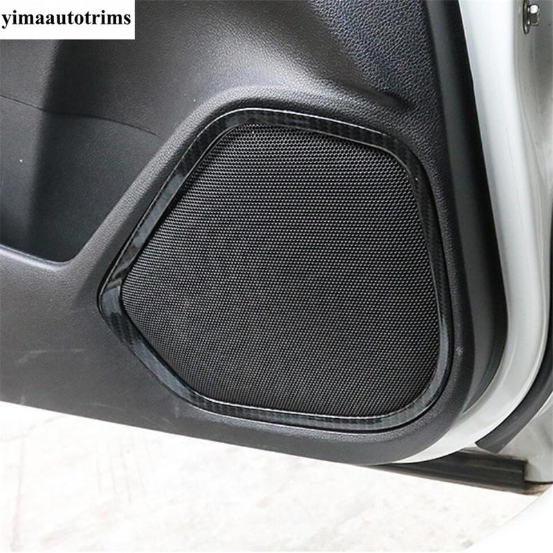 Carbon Fiber Dashboard Frame / Door Speaker / Gear Shift Panel / Window Lift Cover Trim Accessories For Honda FIT JAZZ 2014-
