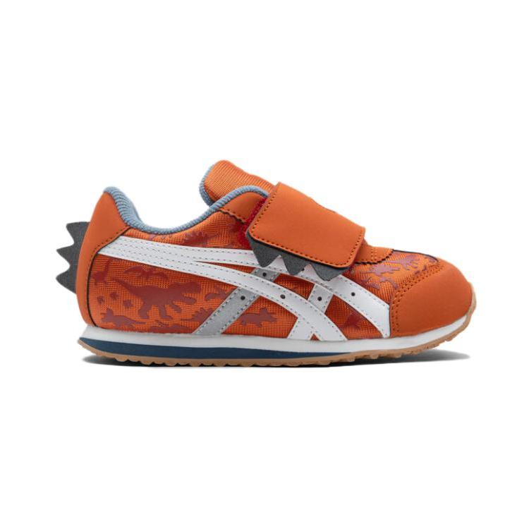 Asics Idaho Comfortable Soft Sole Kids Casual Shoes Kids Casual Shoes Orange White Gray 1144A361-800