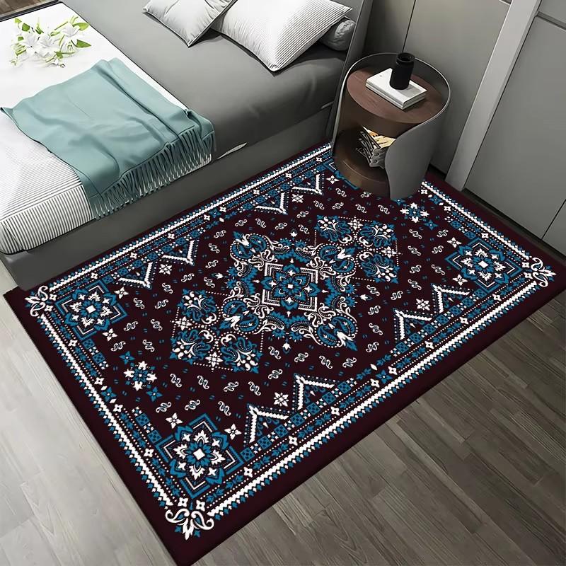 Bohemian Praní v pračce Koberec do obývacího pokoje Měkký Protiskluzový Etnický styl Koberec do ložnice Šatna Skládací Domácí dekorace