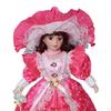 Porcelain Doll with Intricate Dress Design for Home Decor
