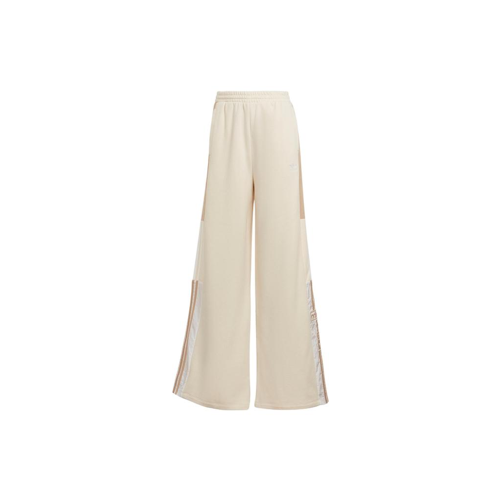 Adidas Originals Classic Three Stripes Wide Leg Sports Pants Women Bottoms White HM1706