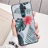 Retro květina z banánového listu, černý silikonový kryt na telefon pro Redmi Note 8 7 Pro S 8T pro Redmi 9 7A