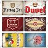 DORA Blechschild Putuo Dekor Biersorte Metallschild Vintage Blechschild Dekorative Plakette Wanddeko Bar Kneipe Man Cave Wohnzimmer Dekoration
