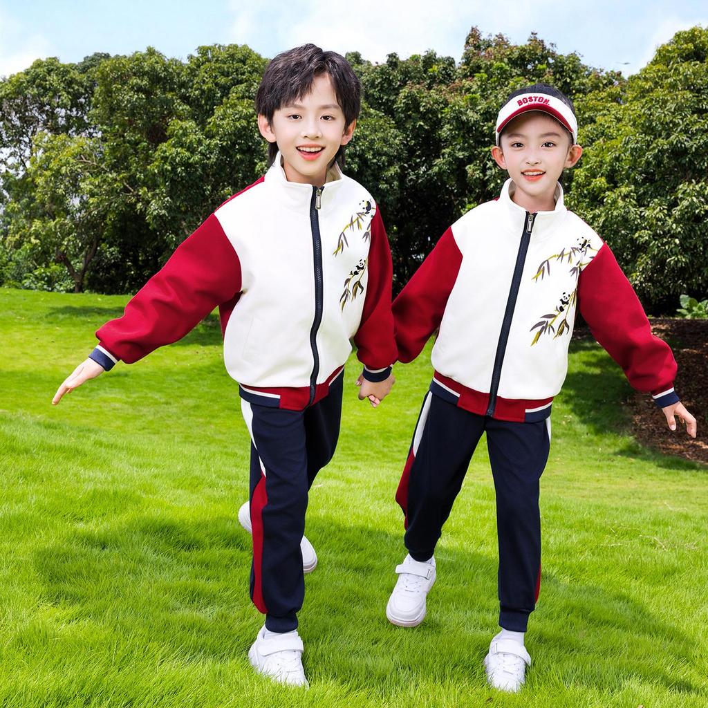 Children's Spring & Autumn Sports Uniform Set: Baseball-Style Performance Costume for Primary School & Kindergarten.