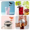 Straw Lid Silicone Halloween Straw Lid Toppers Reusable Straw Protector Topper Insulation Cup Accessories Dust-Proof Straw Lids