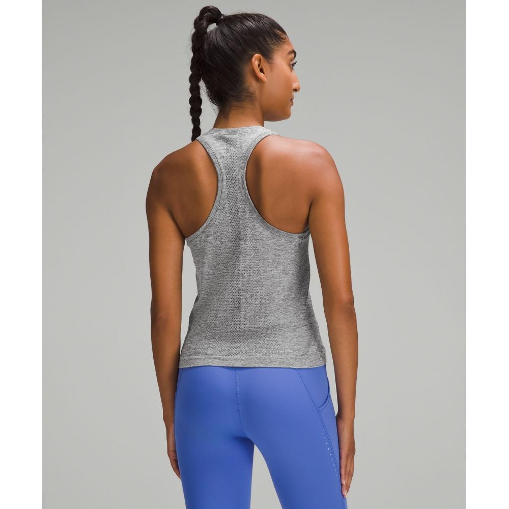 Lululemon Swiftly Tech Racerback Tank Top 2.0  Waist Length Slate White