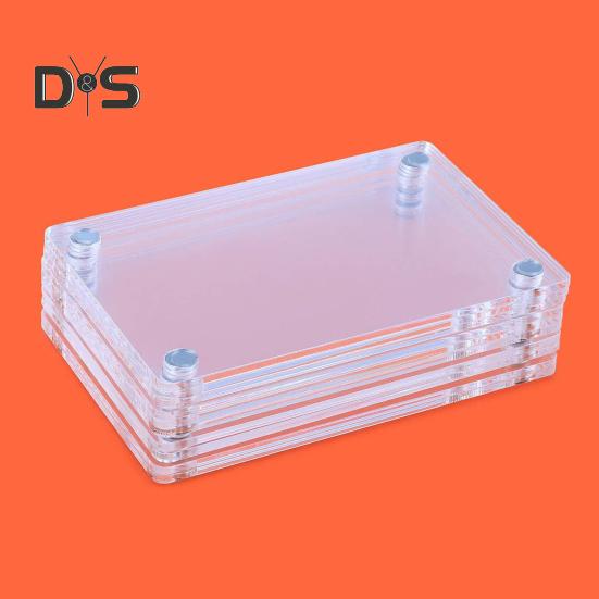 12Pcs Magnetic Photo Frame Refrigerator Magnet Double-sided Clear Acrylic Family Picture Display Frame Home Office Fridge Decoration Photo Holder