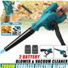 2000 W 2-in-1 kabelloser elektrischer Luftgebläse, der Laubstaubsammler bläst und saugt, wiederaufladbar mit 2 Akkus