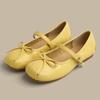 Fashion Elegant Bow Women's Ballet Flats Shoes Designer Loafers Shoes 2025 New Trend Fad Walking Soft Shoes Shallow Buckle Mujer Zapatos