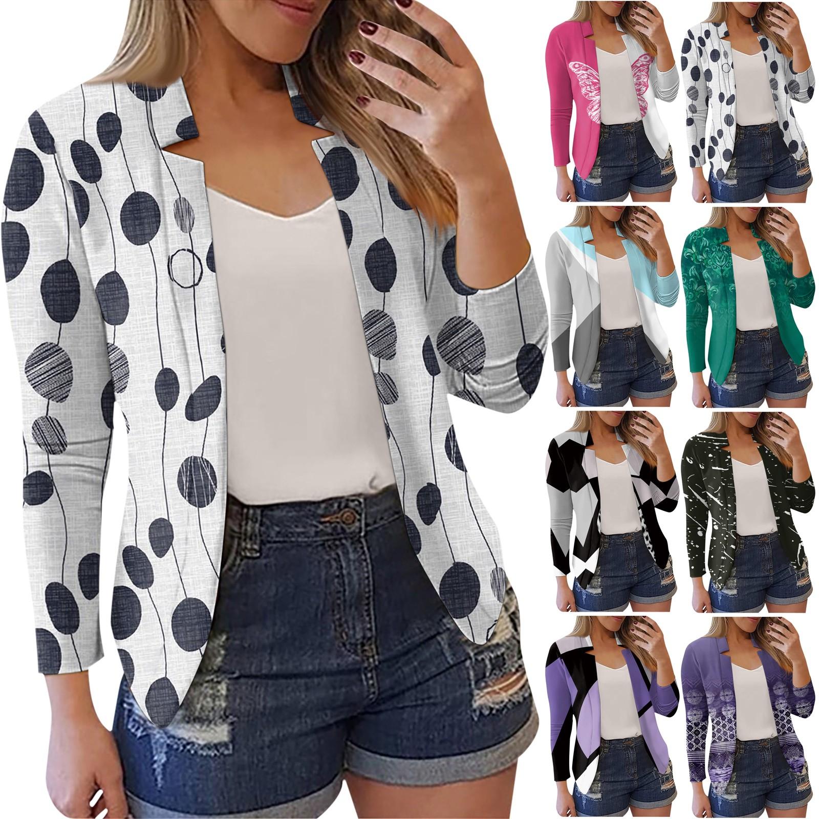 

Women s Fashion Casual Floral Print Long Sleeve Cardigan Tops Jacket