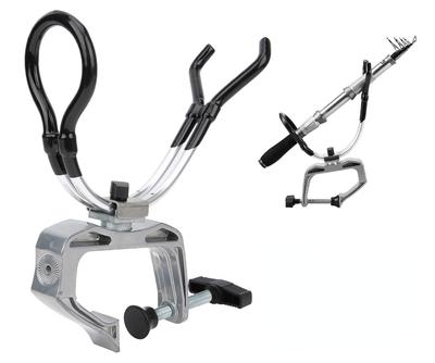 Aluminum Boat Rod Holder, Dual-Function, Adjustable, Clamp