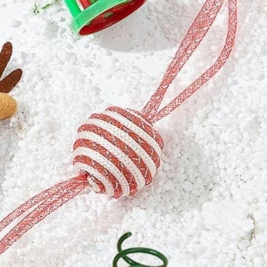 1 Set Christmas Cat Toys Cats Rattle Ball Plush Mice Cat Teaser Wand Kittens Stress Relief Interacting Toys for Cats Play Training Christmas Gift