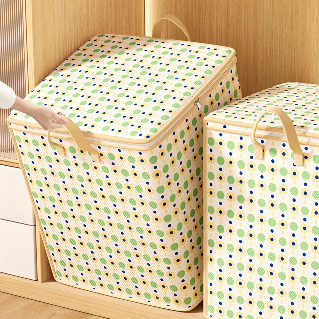One Small Flower Polka Dot Jumbo, Extra Large Clothes Storage Bag, Foldable Super Large Quilt Bag, Suitable for Toys, Clothes, and Quilts