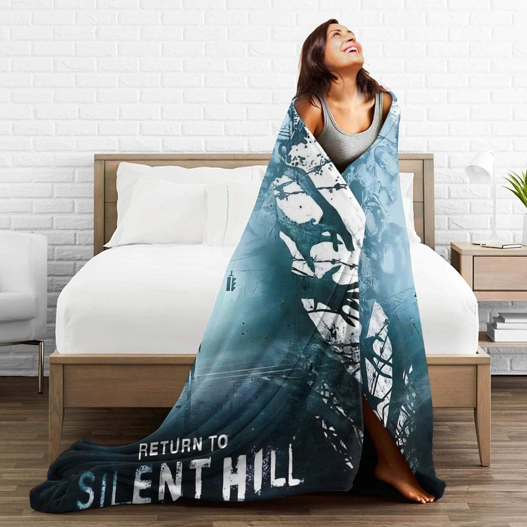 Return to Silent Hill Movie 2026 Throw Blanket for Couch  Soft Cozy Plush Blanket Multiple Sizes Bedspreads for All Seasons