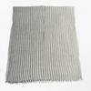 New Gradient Color Vertical Stripe Large Size Scarf for Men Dirty Dye Fringe Gradient Color Cotton Scarf/Shawl