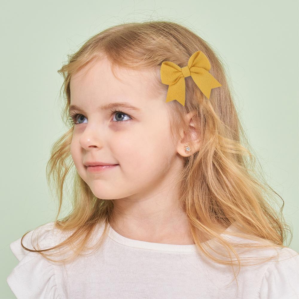 LOVEKIKI 4Pcs/lot 2.75inch Bowknot Hairgripes for Girls Lovely Hairbangs Hairclip Cute Baby Boutique Kids Hair Accessories
