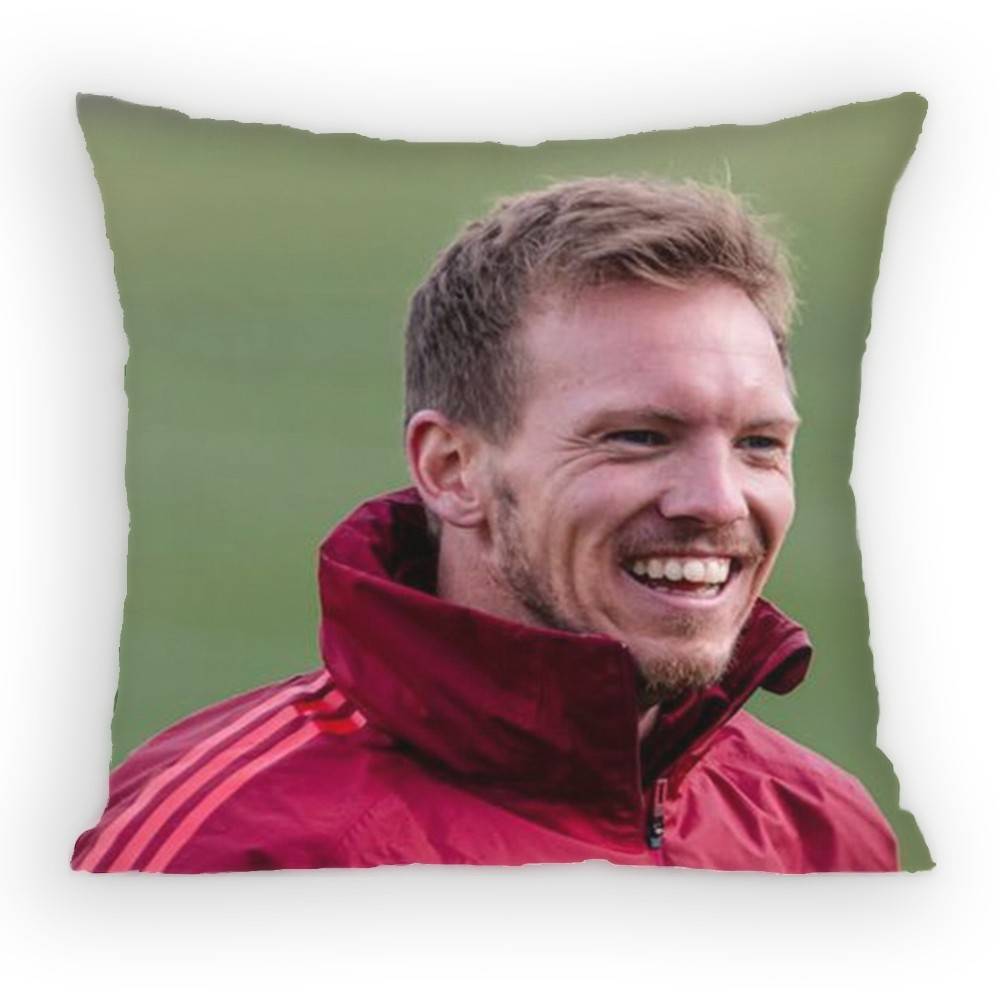 

Instructor JJulian Nagelsmann Pillow Case Sofa Living Room Bedroom Headboard Backrest Cushion Square Cushion Nap Time 30x30 cm