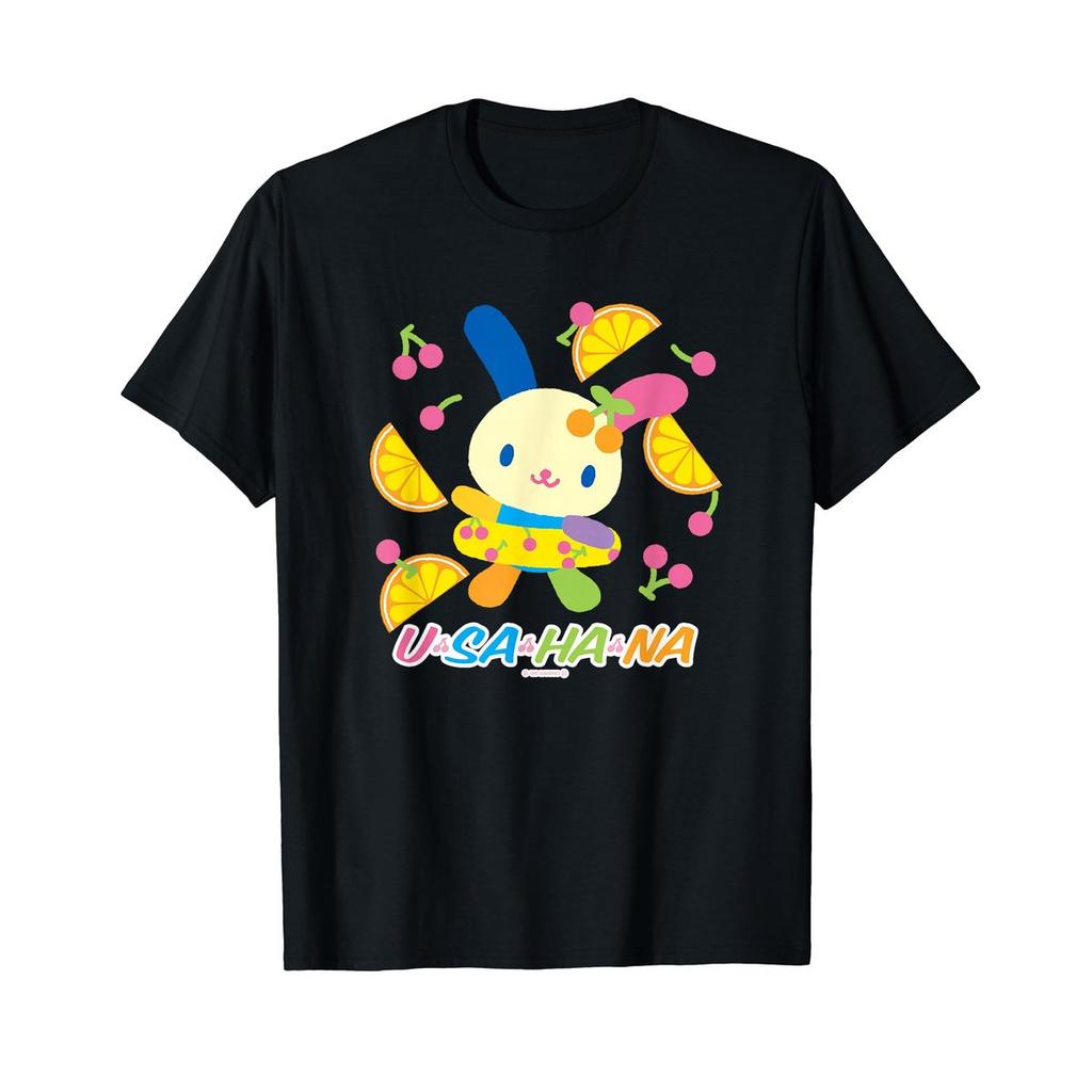 Sanrio Usahana Swim Ring Graphic T-Shirt by Watanabe - Official Sanrio Character Japan Exclusive Apparel