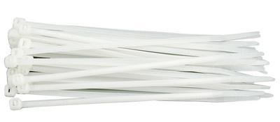 Kunststoffkabelbinder 200x4,8 100 Stück weiß / 73906 / VOREL