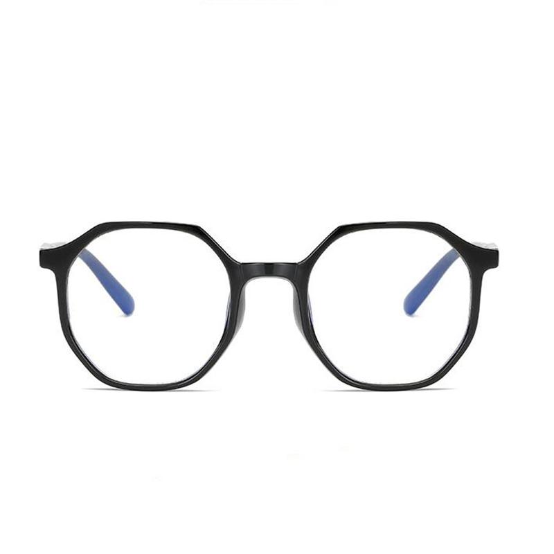 Women Men Student Polygon Nearsighted Glasses Finished Ultralight Pc Frame Short-Sight Eyewear Prescription -0.5 -1.0 To -6.0