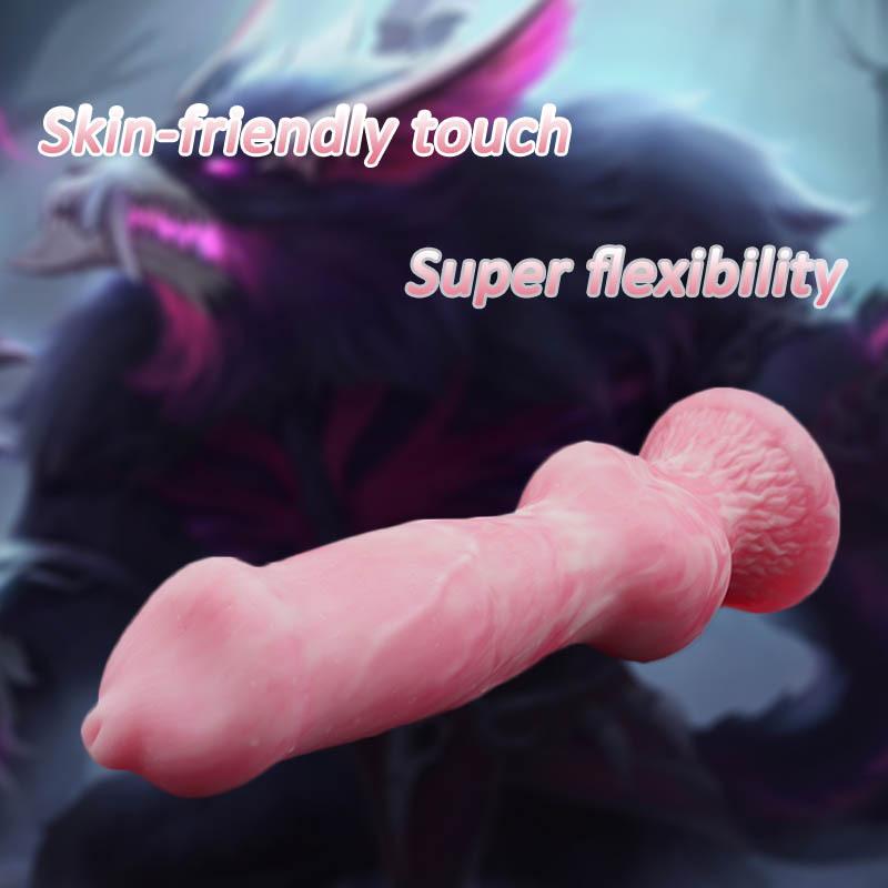 12.99in Super Huge Dog Knot Dildo Soft Silicone Colorful Adult Sex Toys 5Sizes For Women Vaginal Massager Anal Dilator Women Gay