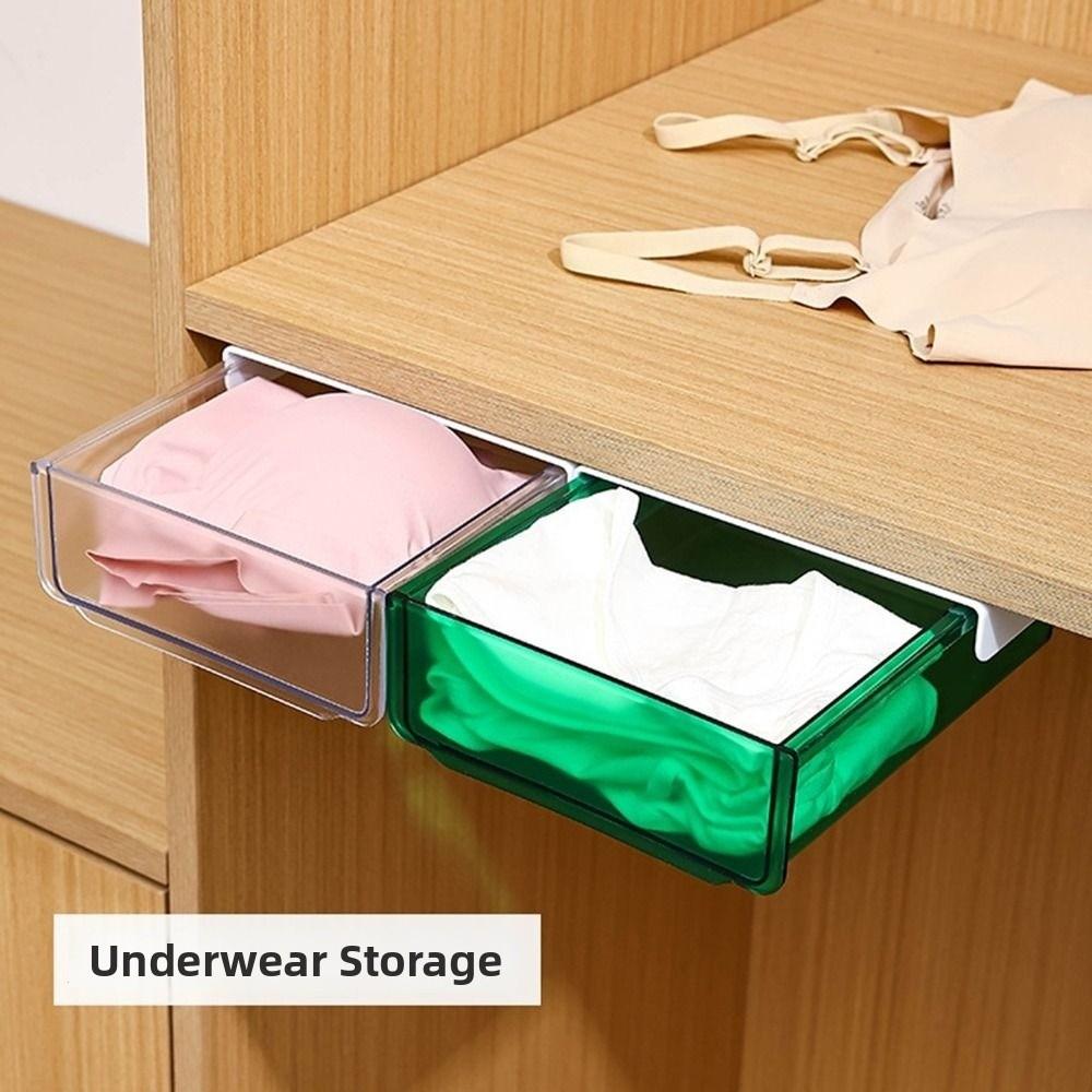 Large Storage Under Desk Drawer Clear Desk Supplies Holder Daily Necessities