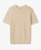 Le Mad Boucle Scallop Round Half Knit - Beige
