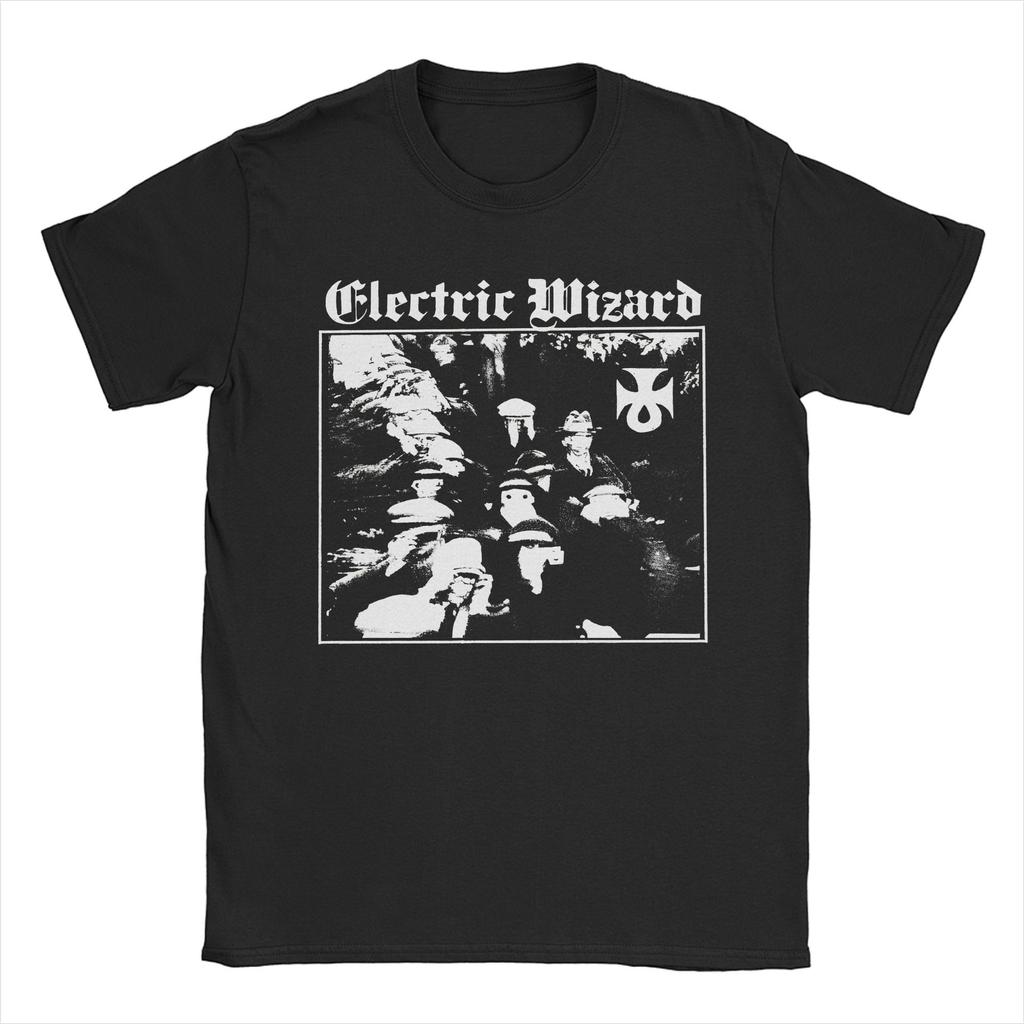 Men Women Electric Wizard  Dopethrone Old School UK Doom Stoner Metal T Shirts Pure Cotton Clothing Short Sleeve Tees TShirts