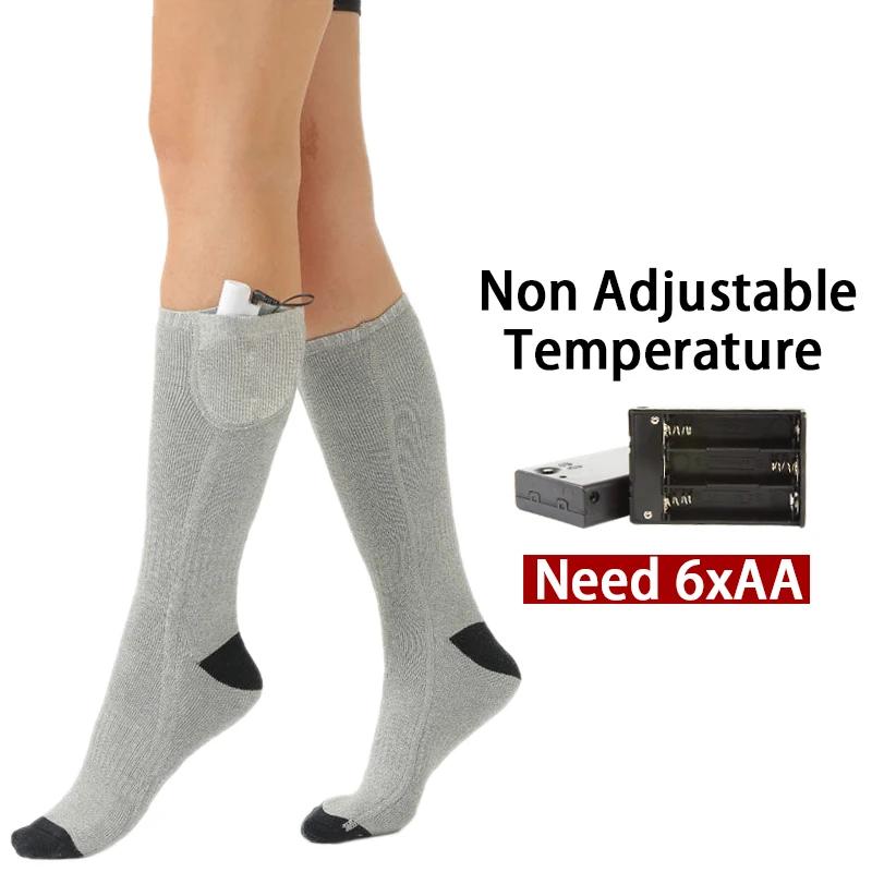 Winter Electric Heated Socks Men's Women's Thermal Heating Thermosocks Foot Warmer Socks Trekking Ski Cycling Outdoor Warm Socks