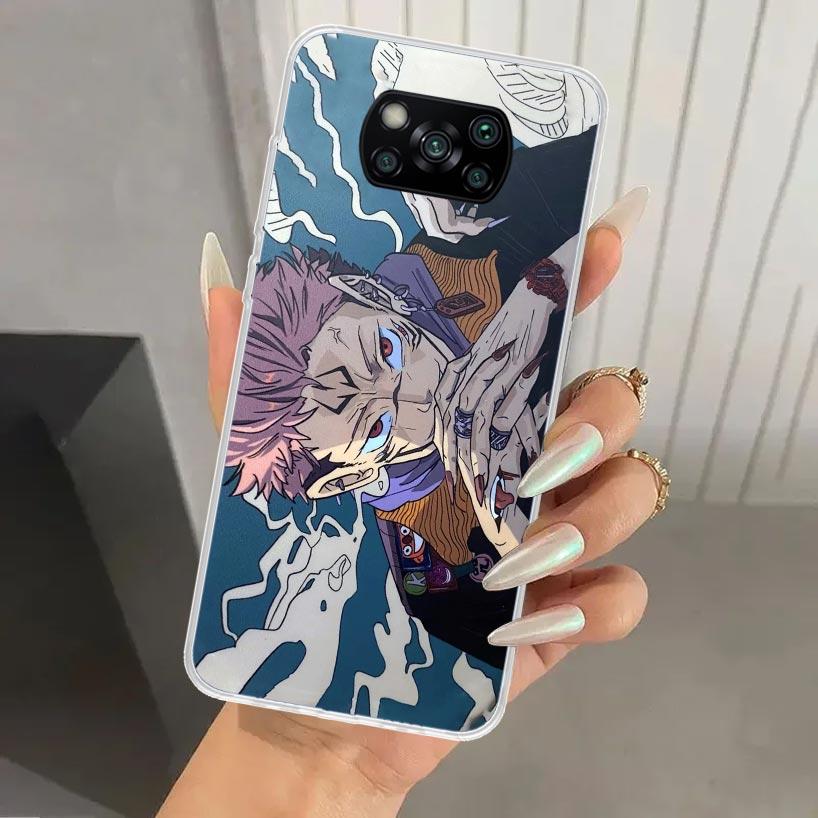Japan Anime Jujutsus Phone Case for Xiaomi Poco X5 X6 X7 Pro F7 Ultra M7 Redmi 15 15C 13 13C 12 12C 10 10A 10C 9 9A 9C 9T Shell