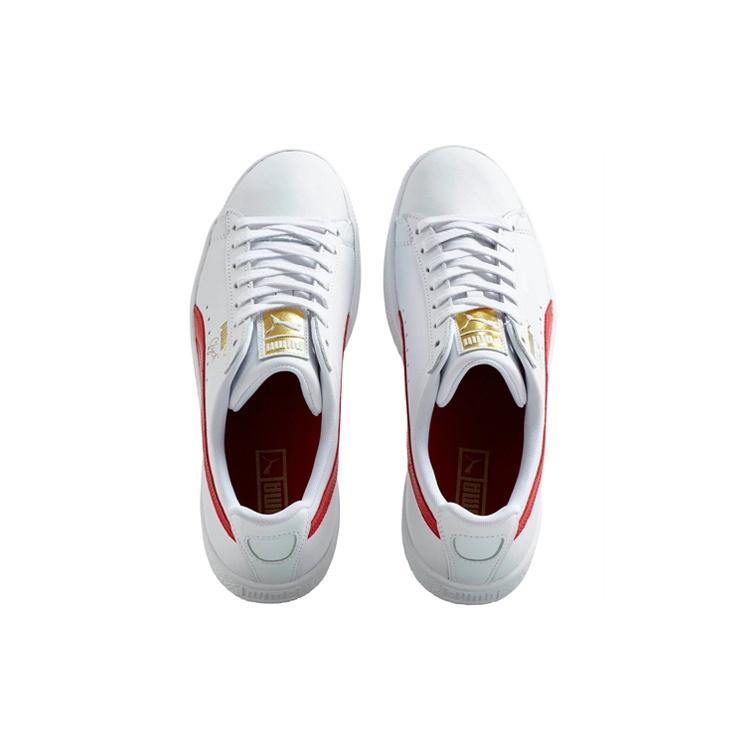 Puma Clyde Core Leather Foil 'White Cherry' Men's 364669-03