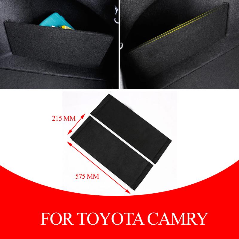 Car Trunk Deflector Partitions Side Storage Box for Toyota Camry 8th 2018   Car accessories