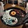 Luxury Sakura Goldfish Dragon Lion Cat Tree Design Carpet Mat Round Machine Washable Rug for Living Room Rugs for Bedroom
