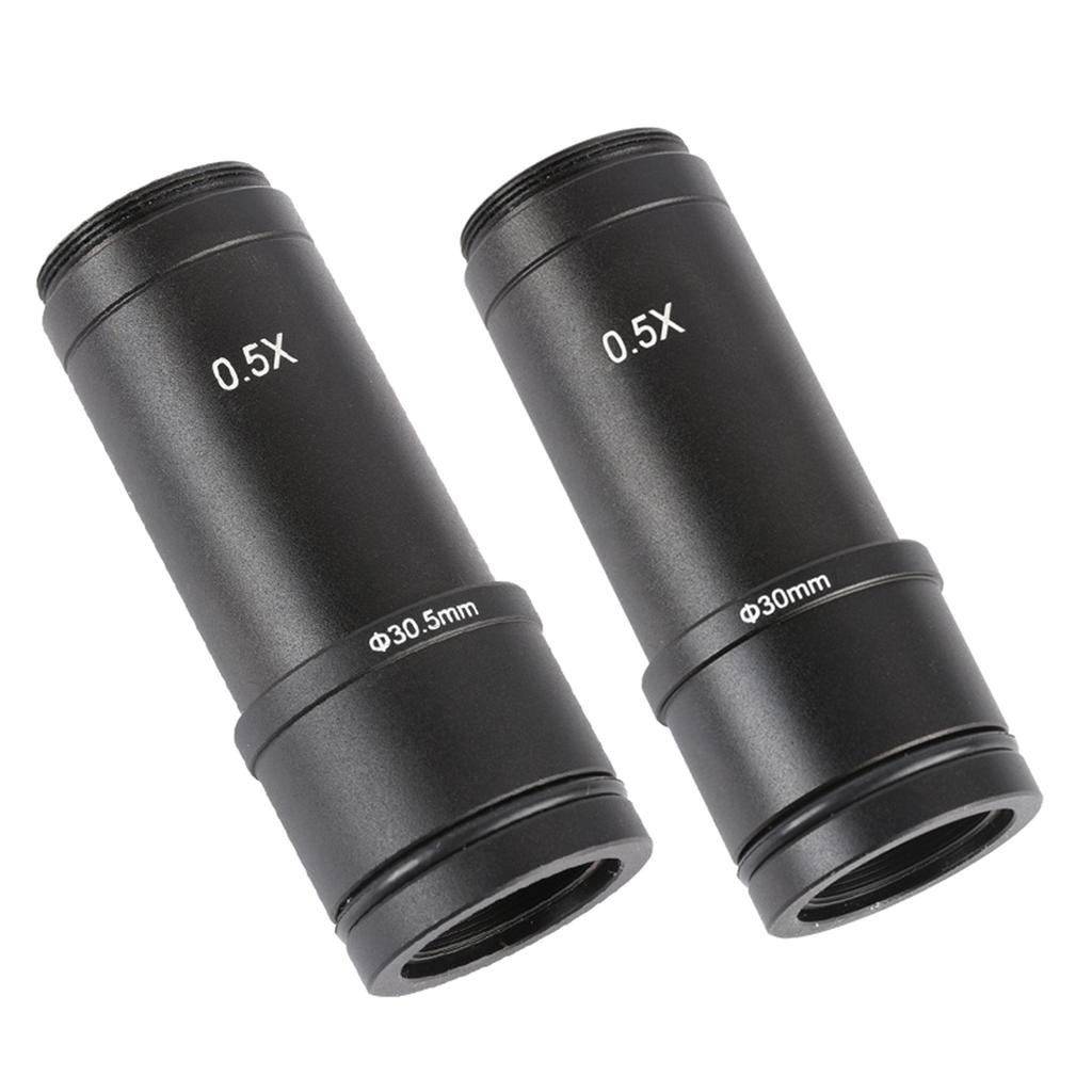 0.5X C Mount Microscope Adapter Electronic Eyepiece Reduction Lens for Monocular Binocular Trinocular Microscope Camera