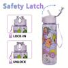 1-10PCS Capybara Cartoon Water Bottle with Straw for  Gift Lightweight Dishwasher Round Reusable Whimsical Design