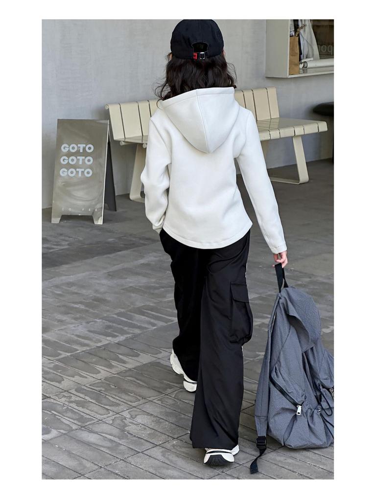 Girls' Slim-Fit Hooded Jacket - Autumn 2025 Fashionable Style for Big Kids
