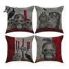Universal Sofa Cushion Protectors Halloween Ghost Cover, Spooky Skull Throw Pillow 18x18 Cute Print Home Textiles Inch Case for Living Room