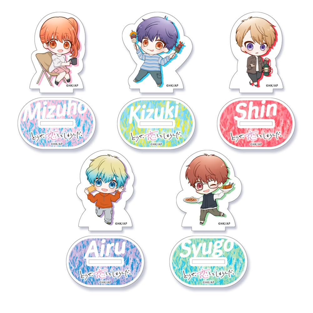 Falling in Love SD Character Acrylic Stand Camp Box of 5 I'm Anyway. [Blind]