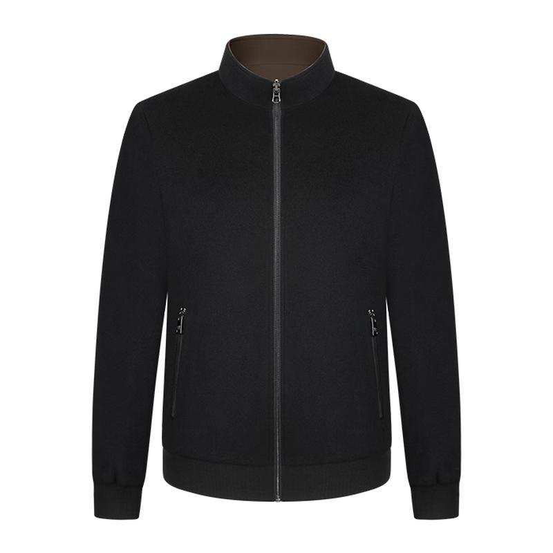 Goldlion Men s Pure Wool Blend Stand Collar Jacket L